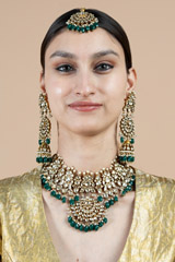 Kundan Emerald Green Set2887 video